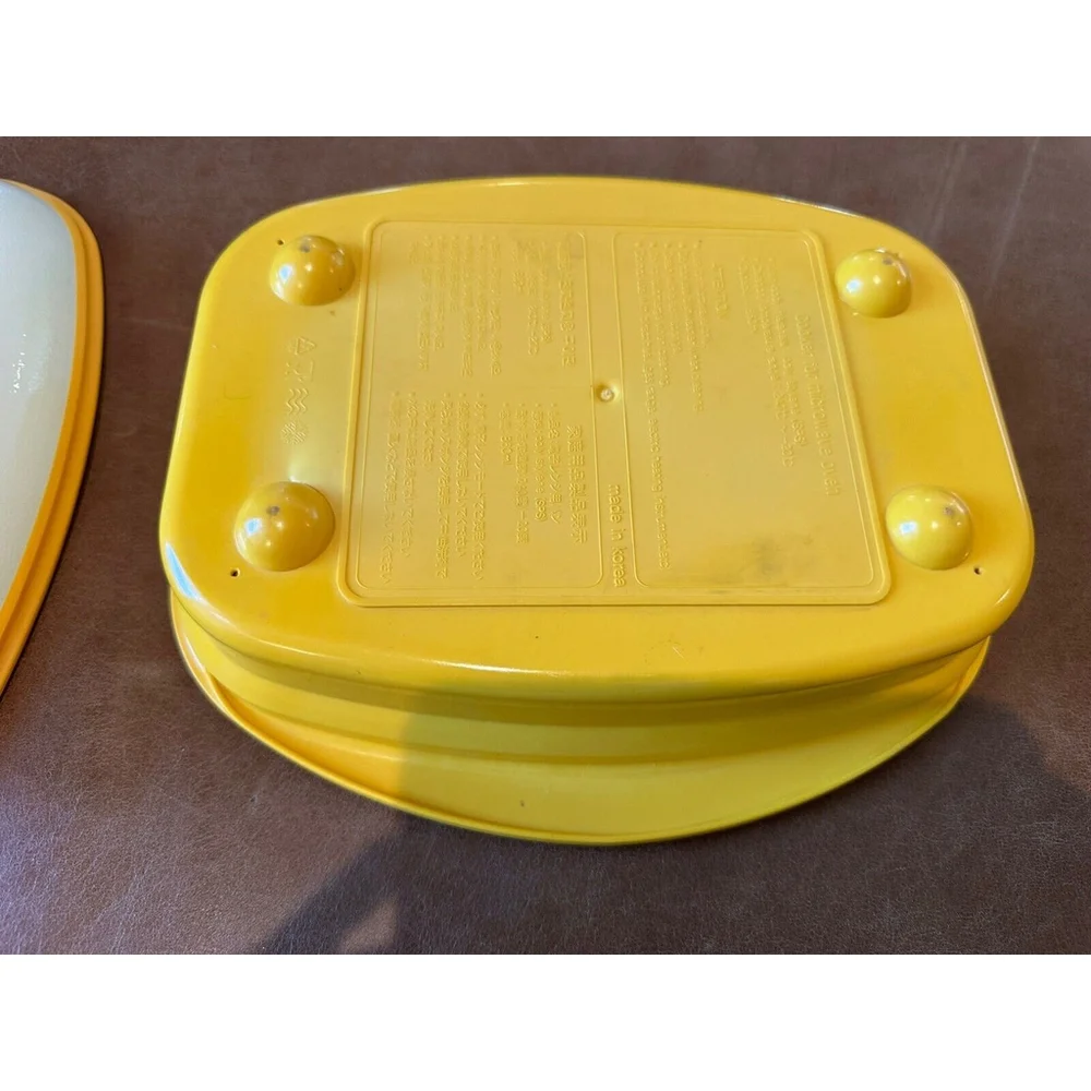 Range Mate Yellow Non-Stick Microwave Grill Pan Cooker Vtg
